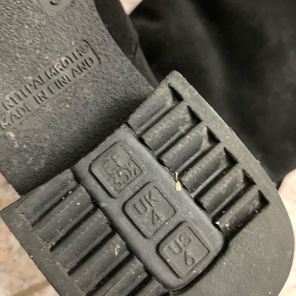 Black suede below the knee boots - Picture 4 of 7